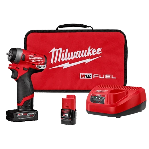 Milwaukee 2552-22 M12 FUEL 1/4 in. Stubby Impact Wrench Kit