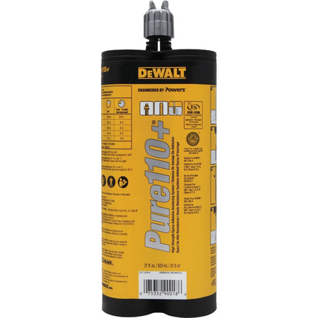 DEWALT 08321SD-PWR PURE110+ 21 oz 1:1 Adhesive Cartridge