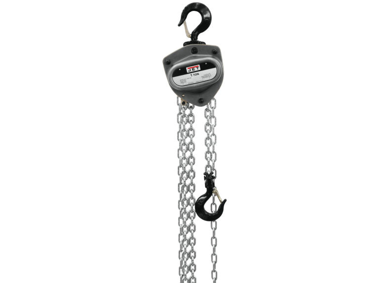 JET 102100 L-100-100WO-10 1 Ton Hand Chain Hoist with Overload Protection
