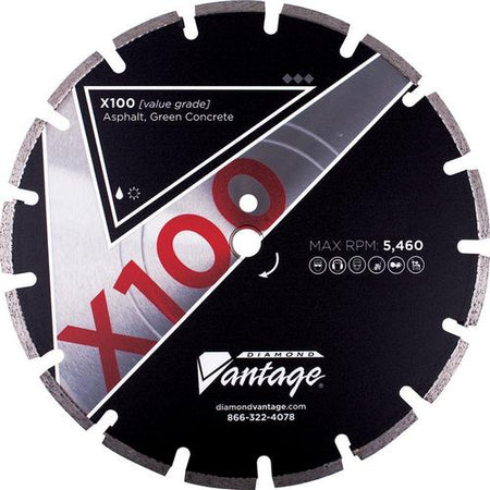 Diamond Vantage 1412BX1-4 X100 14" Asphalt Value Diamond Blade 0.125" 20mm Arbor