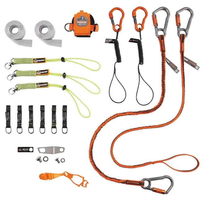 ERGO 3184 Concrete Finisher Mason Tool Tethering Kit – ANSI/ISEA 121-2018 Certified