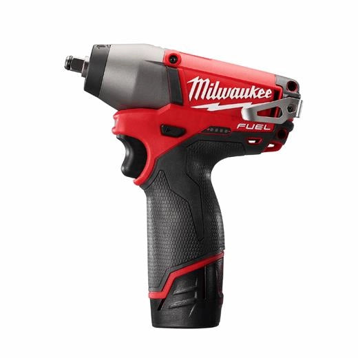 Milwaukee 2454-22 M12 Fuel 3/8 Inch Impact Wrench Kit Compact High Torque Cordless Wrench
