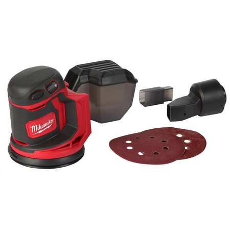 Milwaukee 2648-20 M18 Random Orbit Sander Tool Only Cordless Compact Surface Smoothing Tool