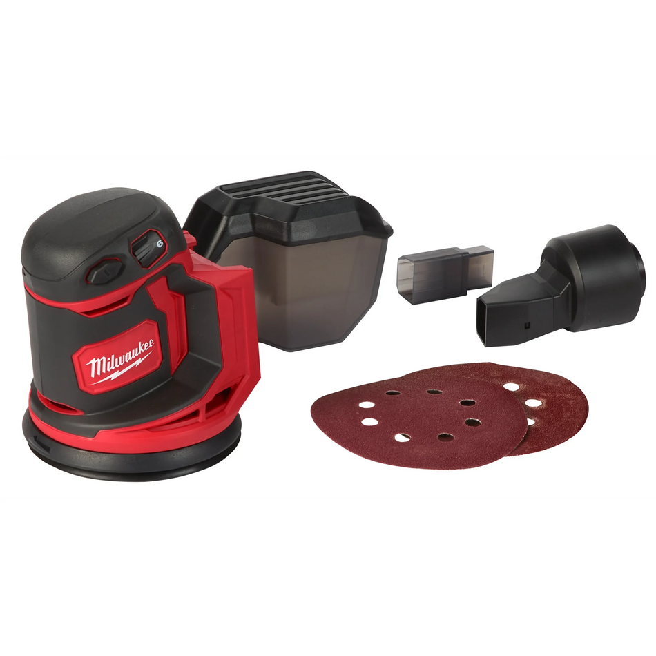 Milwaukee 2648-20 M18 Random Orbit Sander Tool Only Cordless Compact Surface Smoothing Tool