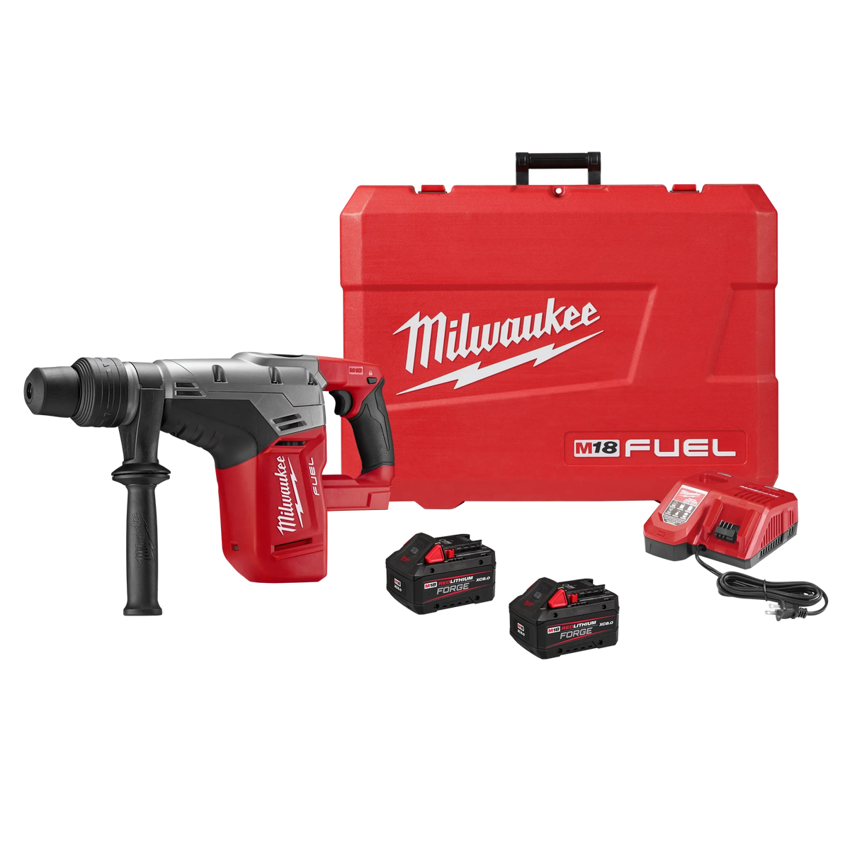 Milwaukee 2717-22HD M18 FUEL 1-9/16" SDS Max Rotary Hammer Kit with 2 Batteries