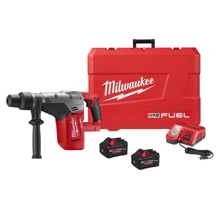 Milwaukee 2717-22HD M18 FUEL 1-9/16" SDS Max Rotary Hammer Kit with 2 Batteries