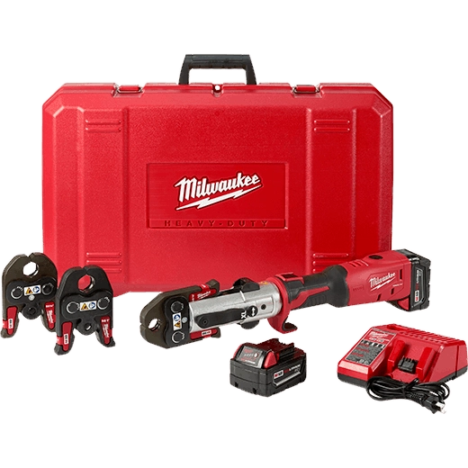 Milwaukee 2773-22L M18 FORCE LOGIC Long Throw Press Tool 1/2-Inch to 1-Inch SS Kit