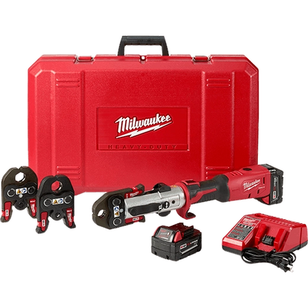 Milwaukee 2773-22L M18 FORCE LOGIC Long Throw Press Tool 1/2-Inch to 1-Inch SS Kit