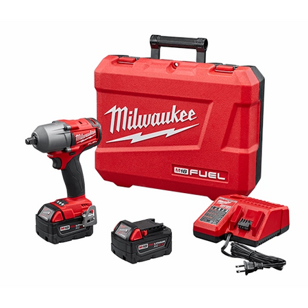 Milwaukee 2861-22 M18 FUEL 1/2" Mid-Torque Impact Wrench with Friction Ring Kit