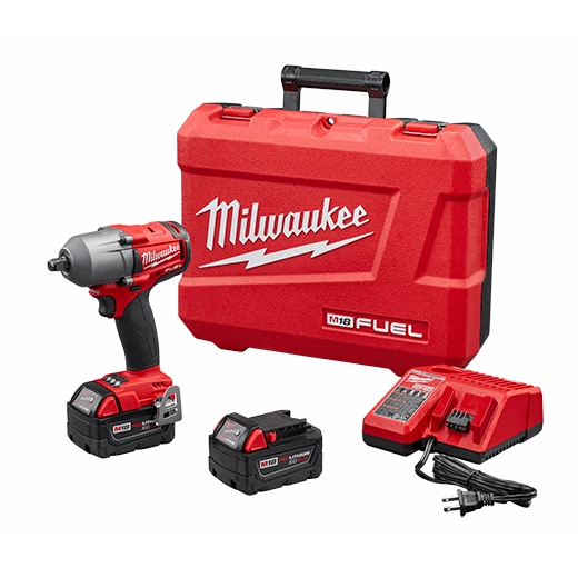 Milwaukee 2861-22 M18 FUEL 1/2" Mid-Torque Impact Wrench with Friction Ring Kit