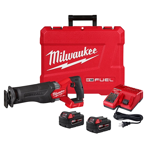 Milwaukee 2822-22 M18 FUEL SAWZALL Recip Saw with ONE-KEY – 2 Battery XC5.0 Kit (2822-22) image 2