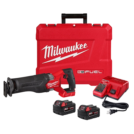 Milwaukee 2822-22 M18 FUEL SAWZALL Recip Saw with ONE-KEY – 2 Battery XC5.0 Kit (2822-22) image 2