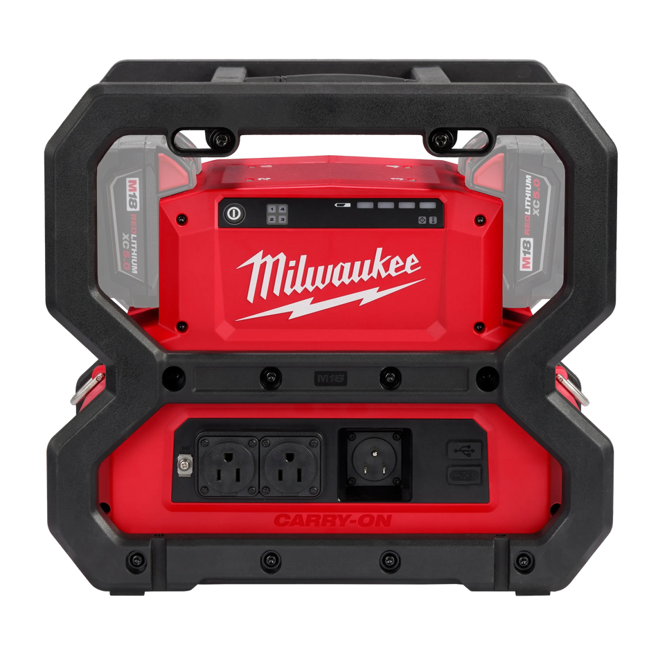 Milwaukee 2845‑20 M18 CARRY‑ON 3600W 1800W Portable Power Supply