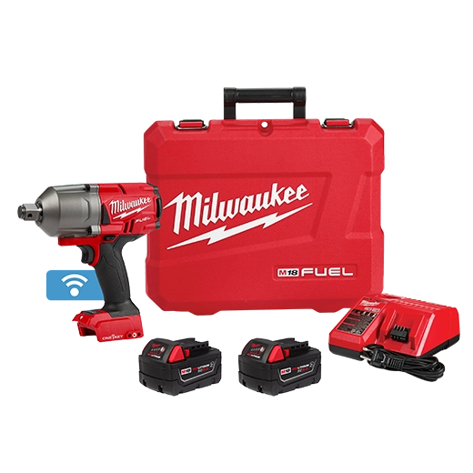 Milwaukee 2864‑22R M18 FUEL High Torque 3/4″ Impact Wrench Kit with ONE‑KEY and Friction Ring