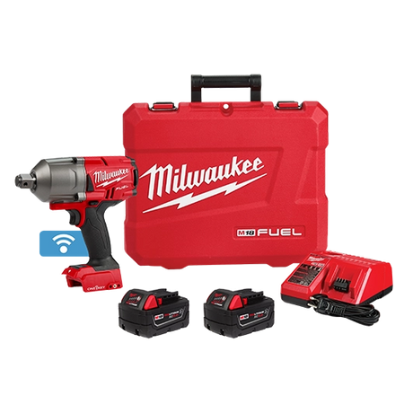 Milwaukee 2864‑22R M18 FUEL High Torque 3/4″ Impact Wrench Kit with ONE‑KEY and Friction Ring