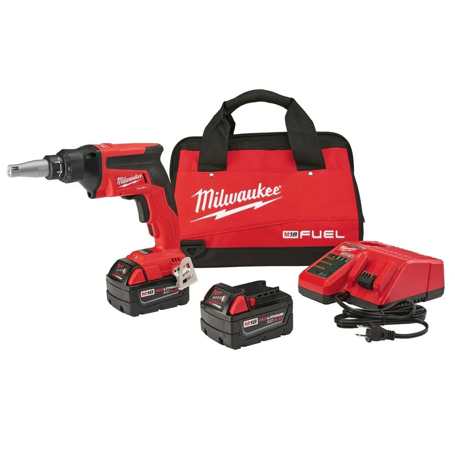 Milwaukee 2866-22 M18 FUEL Drywall Screw Gun Kit with High Capacity Batteries image 2