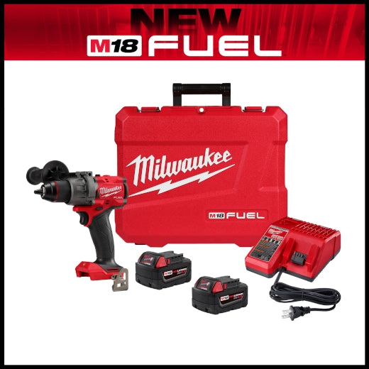 Milwaukee 2912-DE M18 FUEL 1/2" Hammer Drill/Driver Kit
