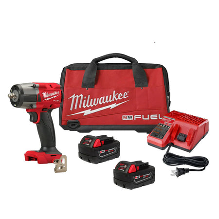Milwaukee 2960-22R M18 FUEL 3/8 " Mid-Torque Impact Wrench w/ Friction Ring Kit