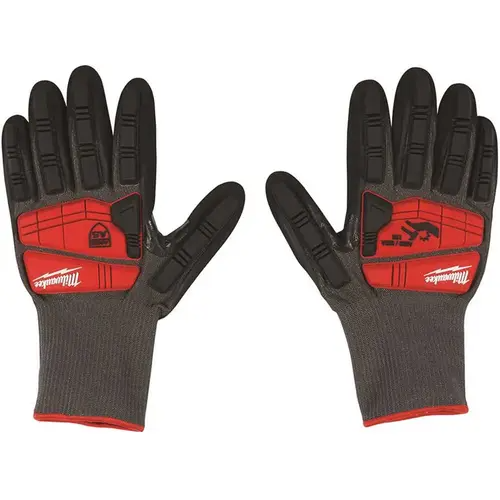 Milwaukee 48-22-8982 Large Level 5 Cut Resistant Impact Nitrile Work Gloves