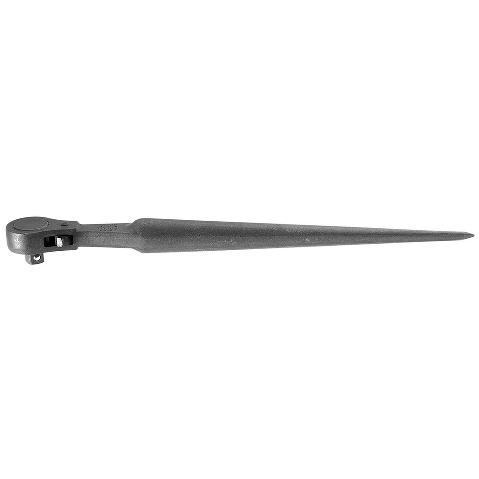 Klein Tools 3238 1/2-Inch Ratcheting Construction Wrench 15-Inch Heavy Duty Alloy Steel