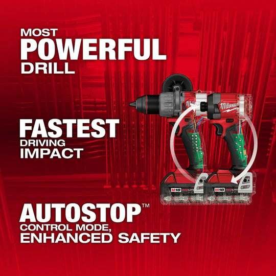 Milwaukee 3697-22 M12 FUEL 18V Cordless 2-Tool Combo Kit w/ 5.0AH Batteries image 2