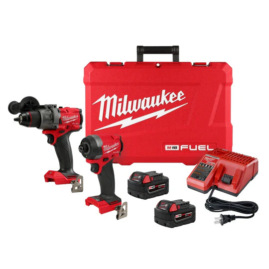 Milwaukee 3697-22 M12 FUEL 18V Cordless 2-Tool Combo Kit w/ 5.0AH Batteries