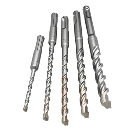 Milwaukee 48-20-7490 5 PC SDS Plus M/2 2-Cutter Rotary Hammer Drill Bit Kit