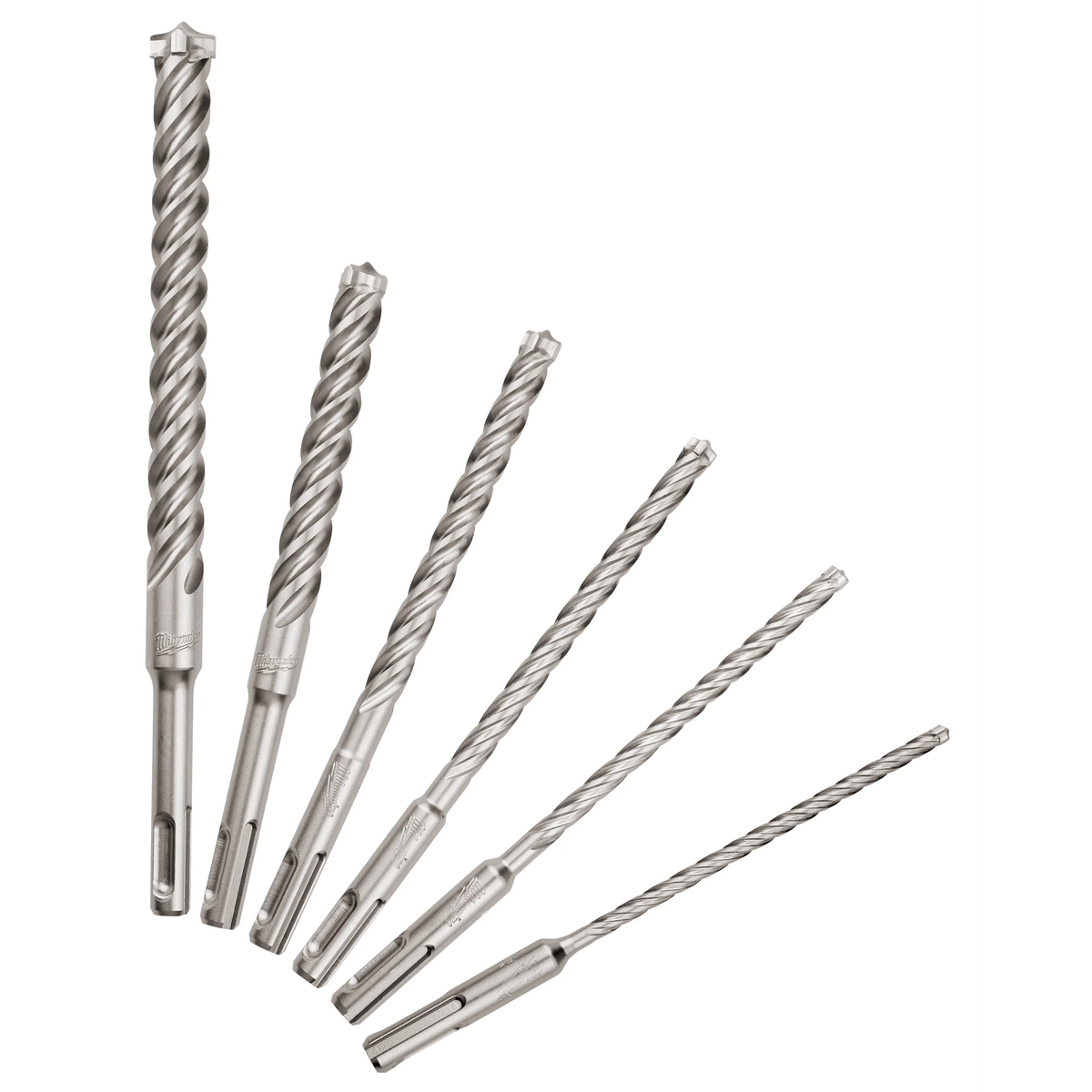 Milwaukee 48-20-7499 6PC SDS Plus MX4 4-Cutter Drill Bit Set