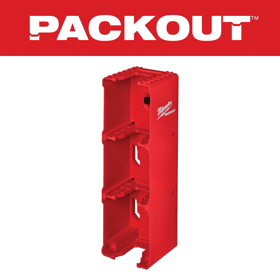 Milwaukee 48-22-8339 PACKOUT M18 Battery Rack – 4-Battery Wall Storage