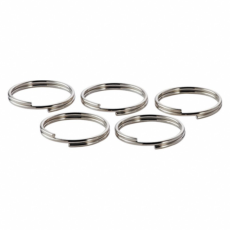 Milwaukee 48-22-8882 5 Pc 2 lb 1-1/2 in Split Ring Pack – Heavy Duty Tool Attachment Rings