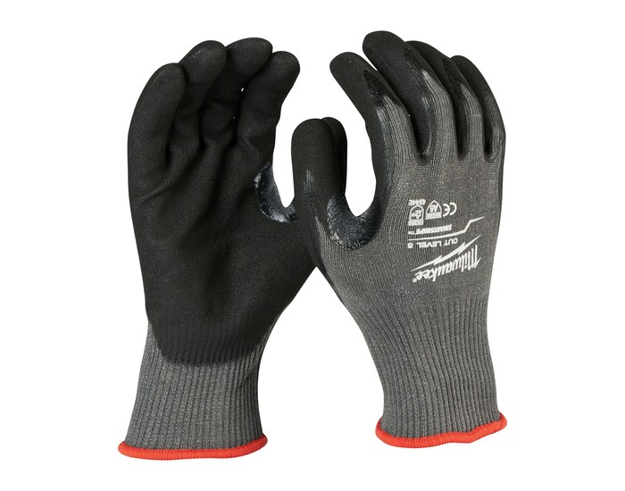 Milwaukee 48-22-8952B Cut Level 5 Nitrile Dipped Gloves – Large