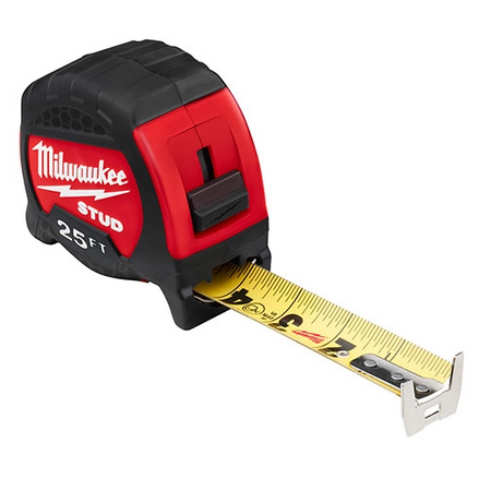 Milwaukee 48-22-9725 25ft STUD Tape Measure with EXO360 Blade