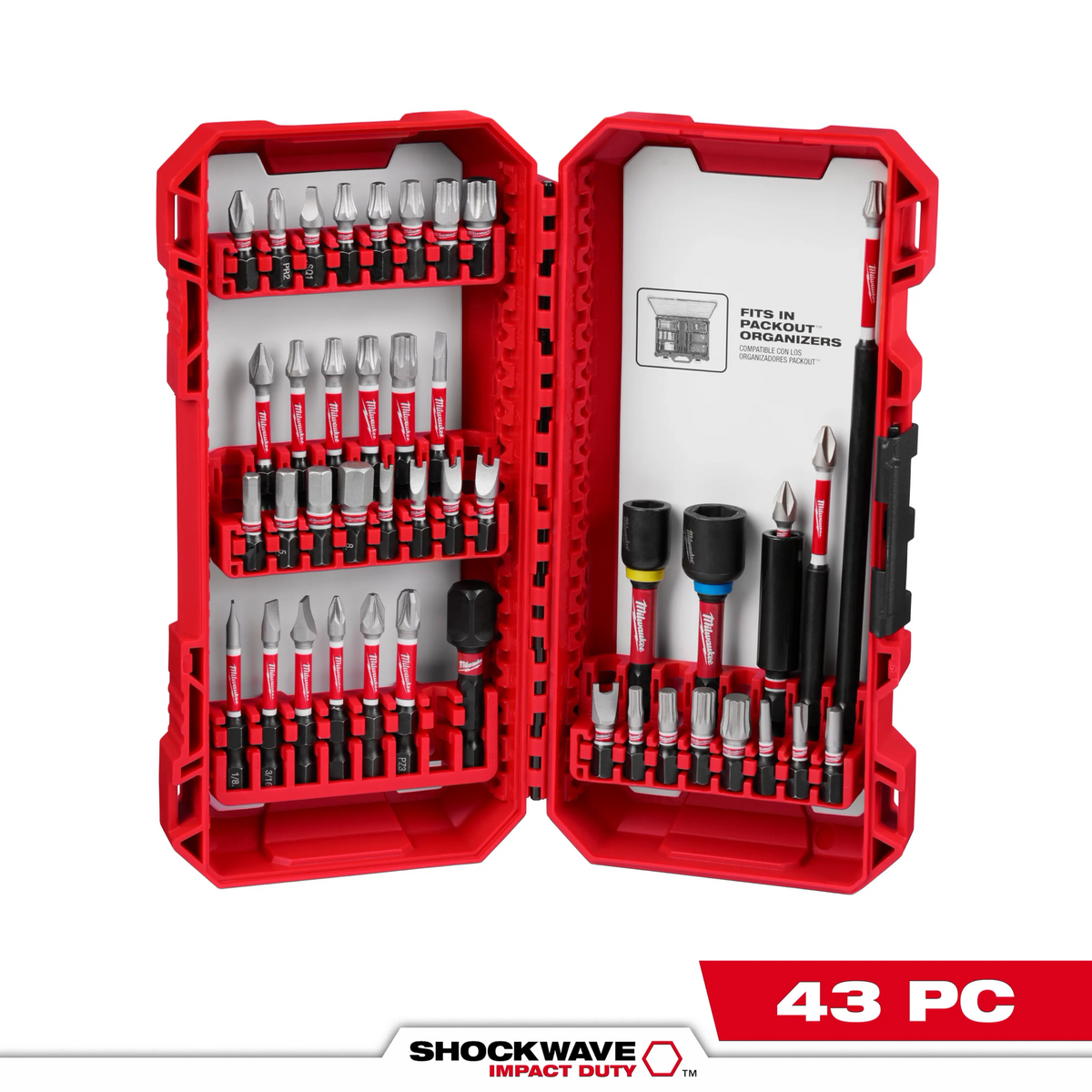 Milwaukee 48-32-4033 43PC SHOCKWAVE Impact Duty Driver Bit Set