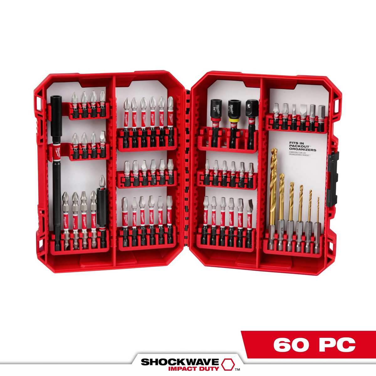 Milwaukee 48-32-4097 60PC SHOCKWAVE Impact Duty Drill & Drive Set
