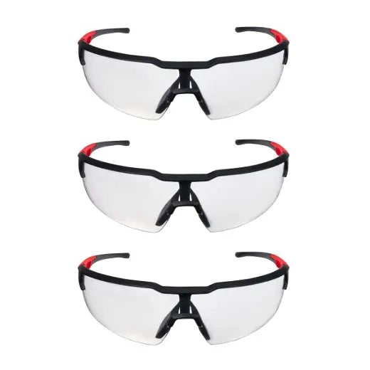 Milwaukee 48-73-2050 3-Pack Clear Anti-Fog Safety Glasses