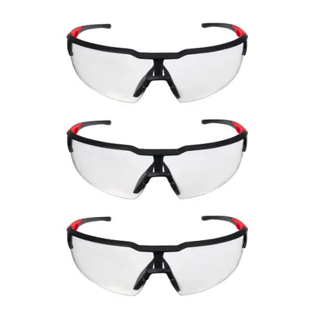 Milwaukee 48-73-2050 3-Pack Clear Anti-Fog Safety Glasses