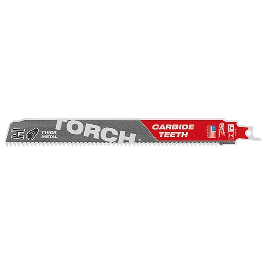 Milwaukee 48‑00‑5202 Torch Carbide Teeth Sawzall Blades Multi‑Material Cutting