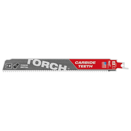 Milwaukee 48‑00‑5202 Torch Carbide Teeth Sawzall Blades Multi‑Material Cutting