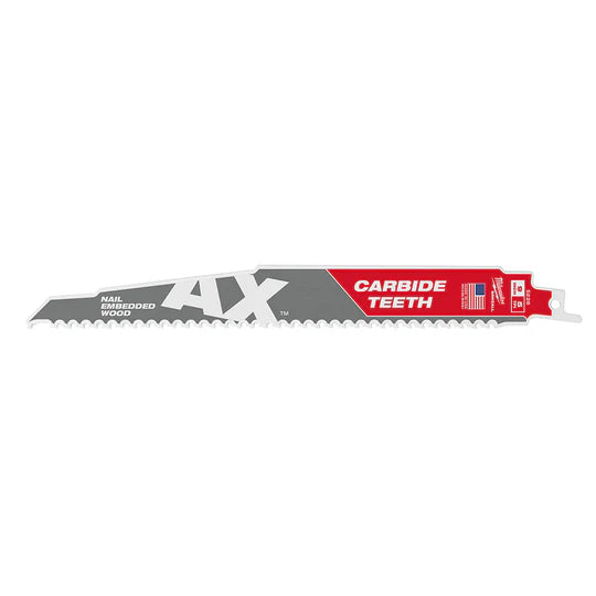 Milwaukee 48-00-5226 9" 5T SAWZALL BLADE The AX w/ Carbide Teeth Wood Blades
