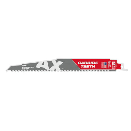 Milwaukee 48-00-5226 9" 5T SAWZALL BLADE The AX w/ Carbide Teeth Wood Blades