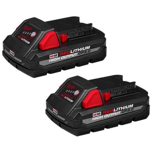 Milwaukee 48-11-1837 M18 Redlithium High Output CP3.0 Battery 2-Pack High Capacity Replacement for M18 Tools