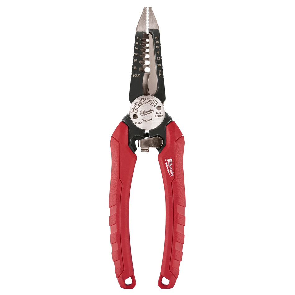 Milwaukee 48-22-3079 Comfort Grip 6-in-1 Pliers Multi-Function Electrical Tool for Professionals