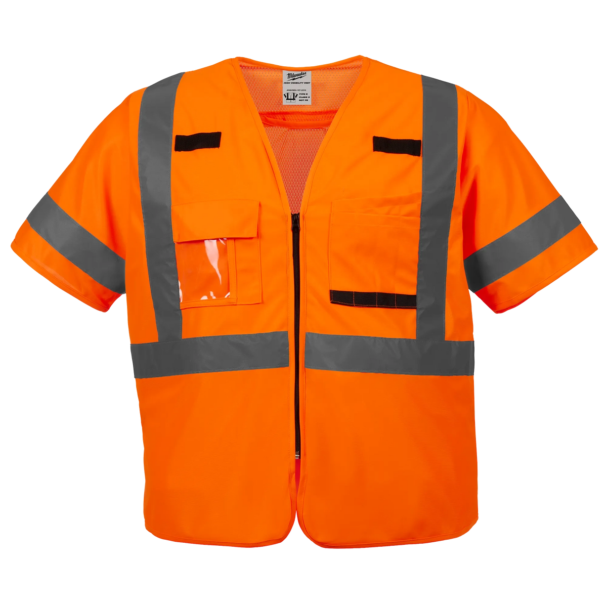 Milwaukee 48-73-5148 Class 3 High Visibility Orange Safety Vest - 4XL/5XL