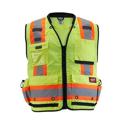 Milwaukee 48-73-5164 Class 2 Surveyor's High Visibility Safety Vest - 4XL/5XL