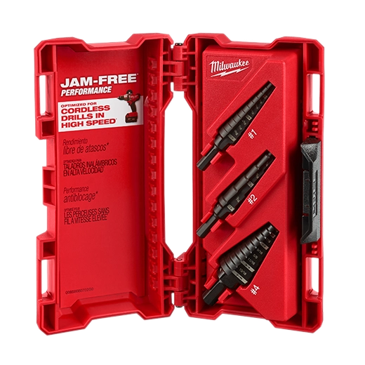 Milwaukee 48‑89‑9221 Shockwave Impact Duty 3‑Piece Step Drill Bit Set