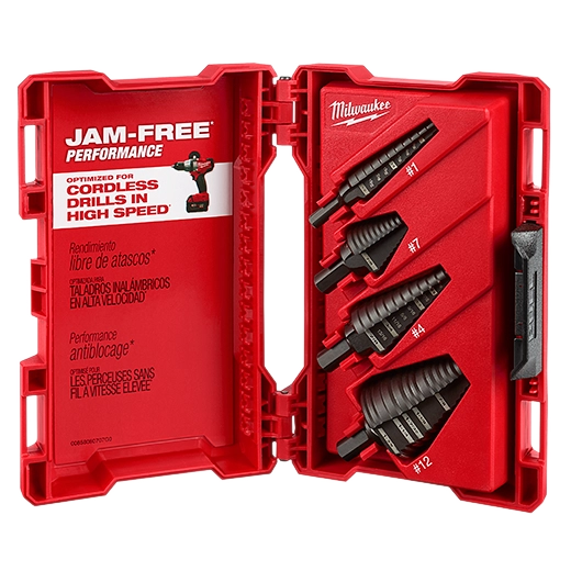 Milwaukee 48‑89‑9223 Shockwave Impact Duty 4‑Piece Step Drill Bit Set