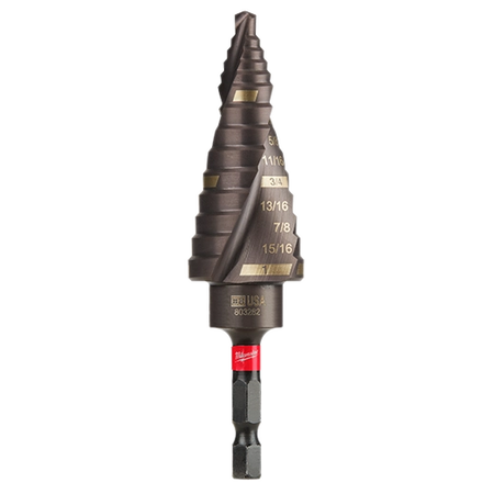 Milwaukee 48-89-9241 Shockwave Impact Duty Step Drill Bit High-Speed Steel Tiered Drilling Bit