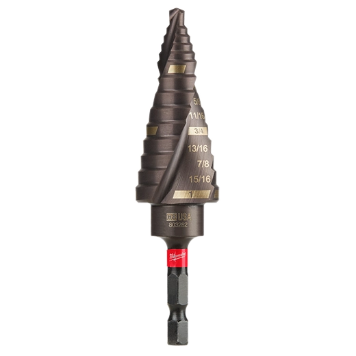 Milwaukee 48-89-9241 Shockwave Impact Duty Step Drill Bit High-Speed Steel Tiered Drilling Bit