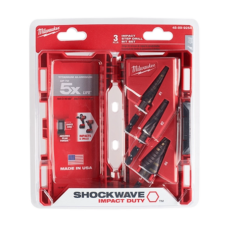 Milwaukee 48-89-9254 Shockwave Impact Duty 3-Piece Driver Bit Kit (Sizes #1, #2, #4)
