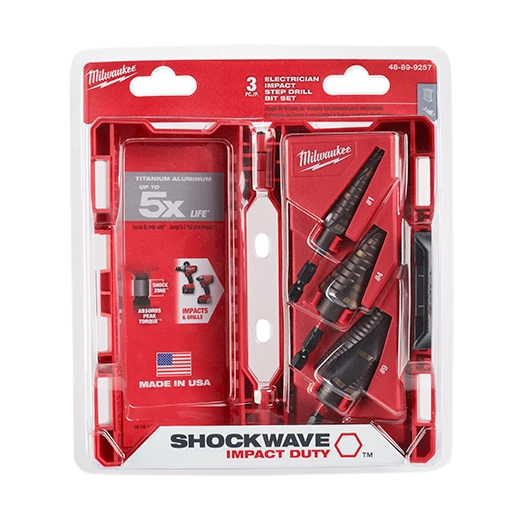 Milwaukee 48-89-9257 Shockwave Impact Duty Electrical Kit (No. 1, 4, 9) Multi-Bit Driver Set